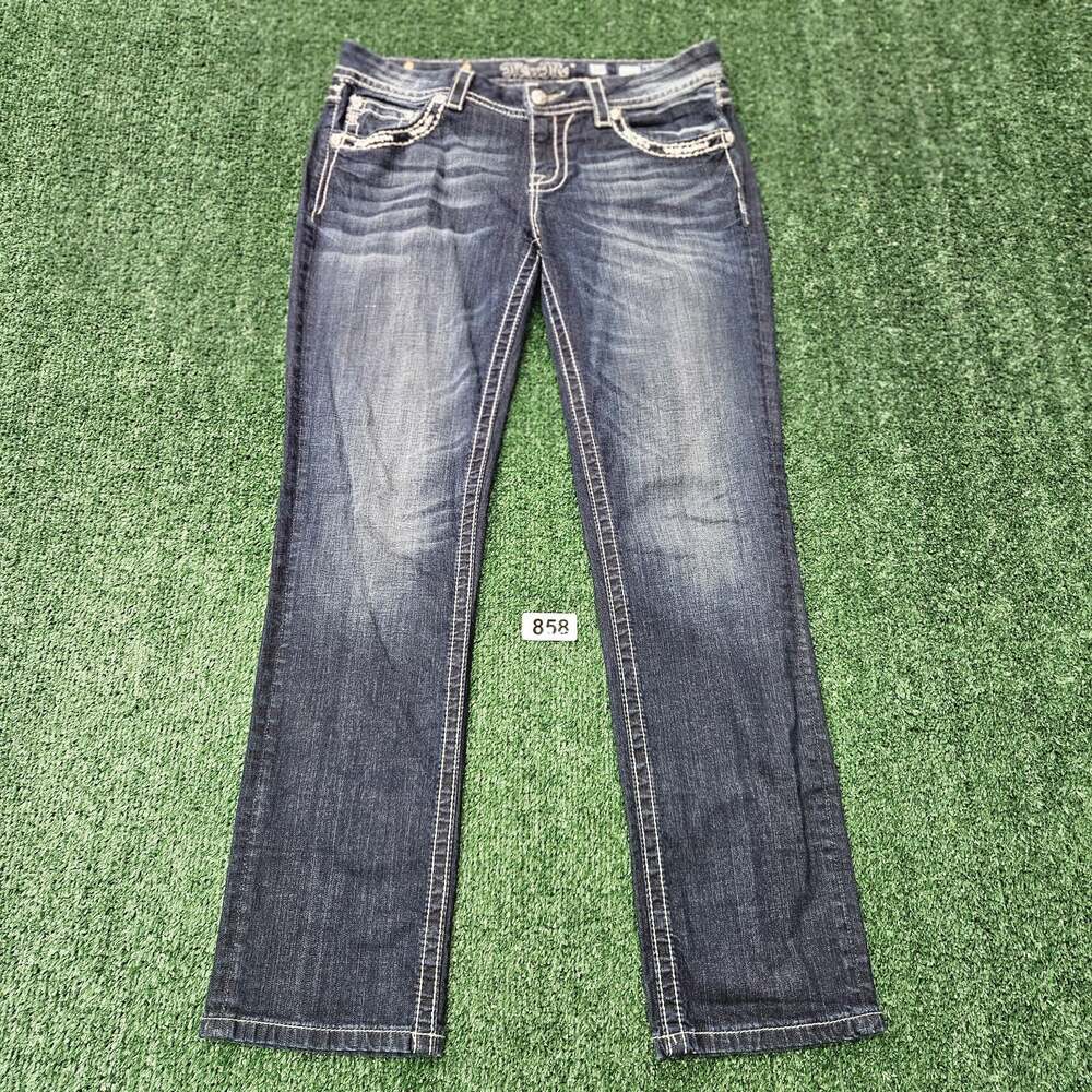 Miss Me Mid Rise Easy Cropped Women's Jeans JE8110EC Size 30
